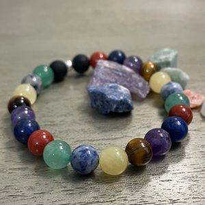 Chakra Healing Crystal Beaded Bracelet